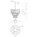 cattleyalighting 1-Light Black Tiered Jute Rope Chandelier