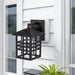 cattleyalighting Outdoor LED Wall Light 1-Light Black LED Dusk To Dawn Outdoor Wall Lantern Sconce With Clear Glass Shade