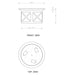 Cattleya Lighting Flush Mount Lighting 3-Light Oil-Rubbed Bronze And Off-White Woodgrain Flush Mount With Satin Nickel Accent