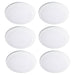 cattleyalighting 7.5 In. Dimmable 15W 3000K Warm White Integrated LED Recessed Surface Mounted Round Disk Light Trim Kit(6-Pack)