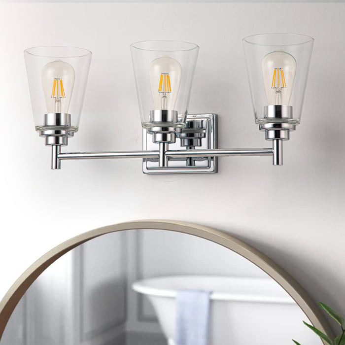 5-Piece Chrome All-In-One Vanity Light Set