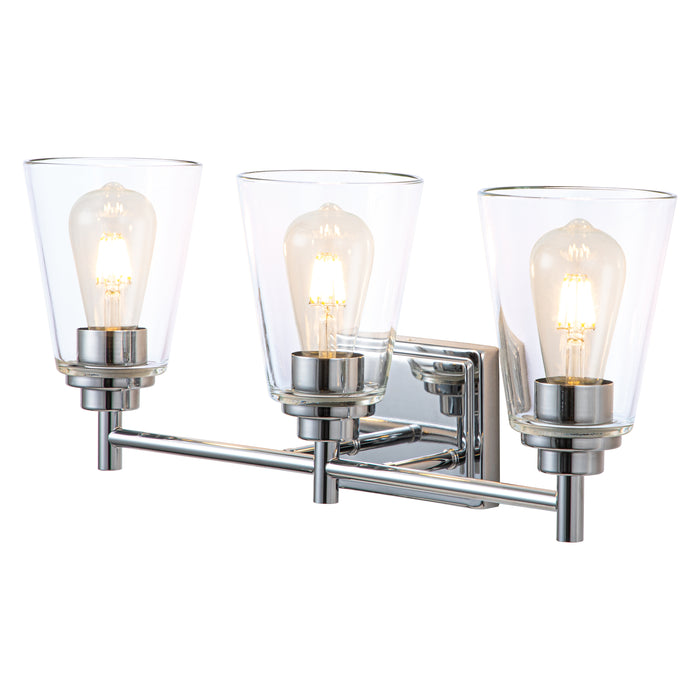 5-Piece Chrome All-In-One Vanity Light Set