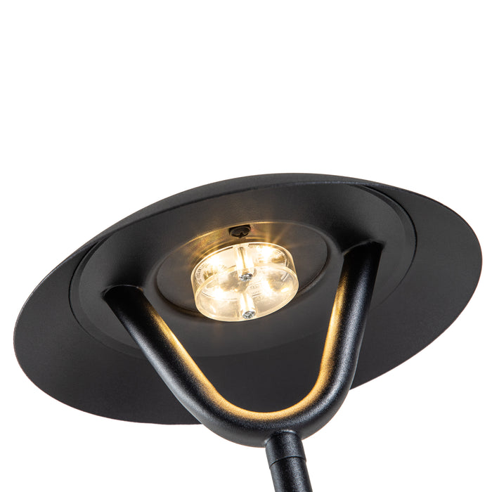 1-Light Matte Black LED Path Light with Ground Stake