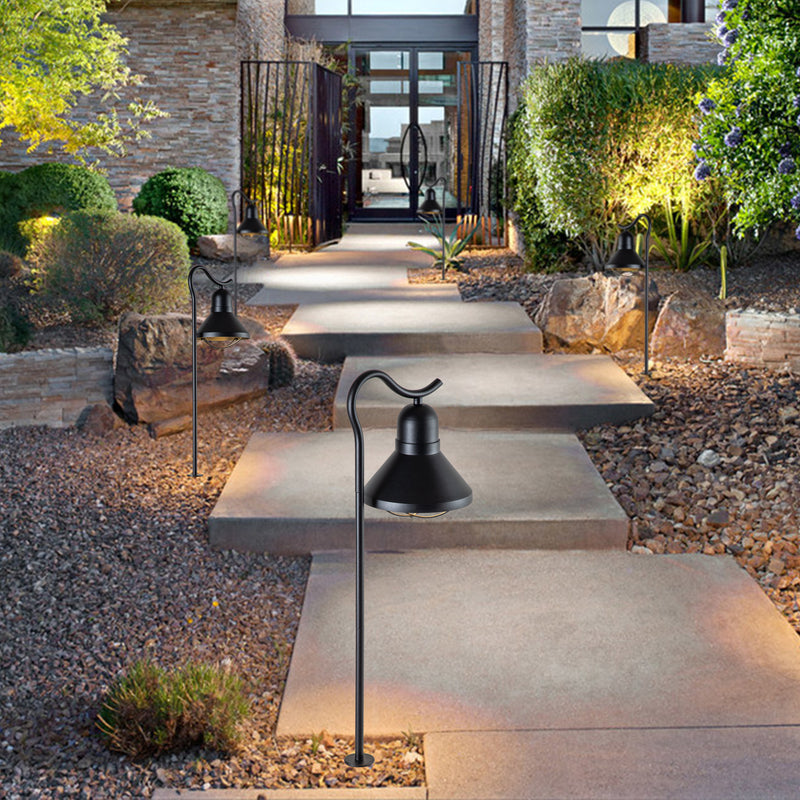 1-Light Matte Black LED Path Light with Ground Stake
