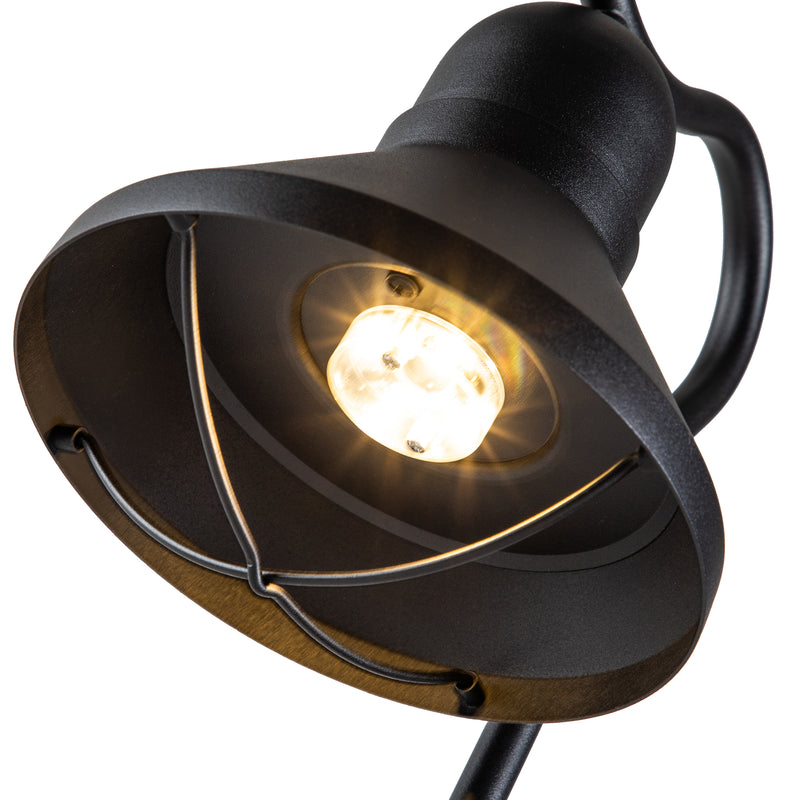 1-Light Matte Black LED Path Light with Ground Stake