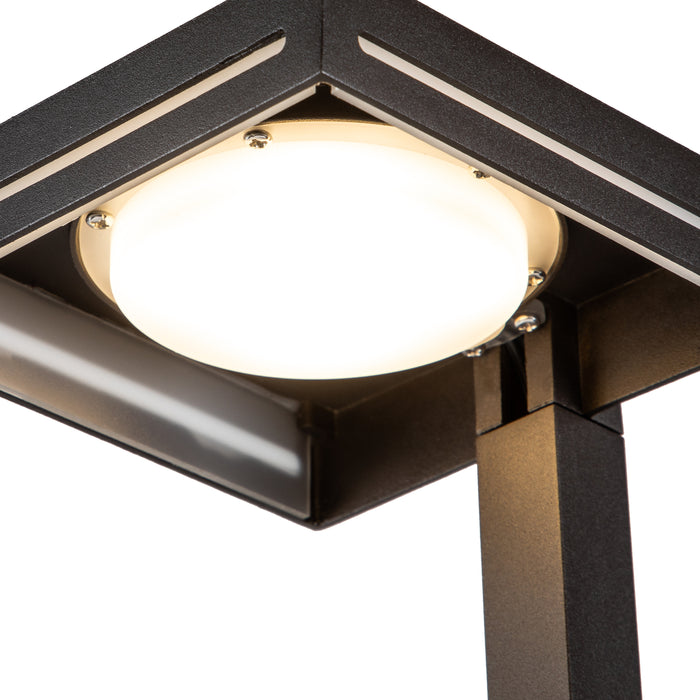 1-Light Sand Brown Finish Aluminum Low Voltage Outdoor LED Path Light with Stake